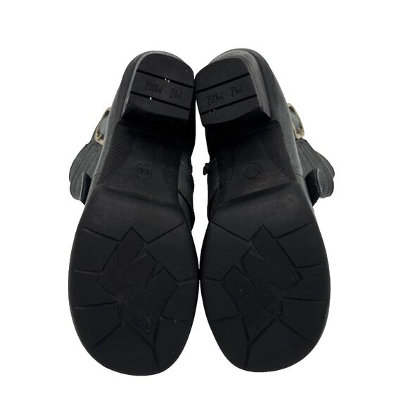 MIZ MOOZ Size 8 Gray Women Evan Leather Zippered Ankle Boots Booties - Picture 12 of 15